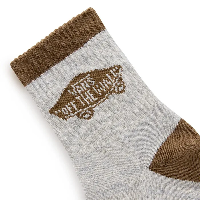 Vans View All Men Art Half Crew Socks 1 Pair Brown