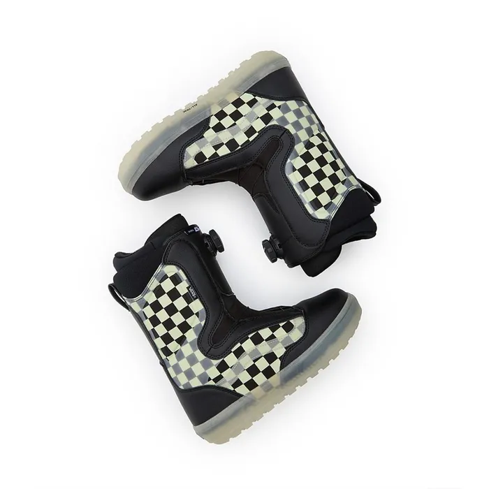 Vans View All Men Aura OG Checkerboard Snowboard Boots Black White
