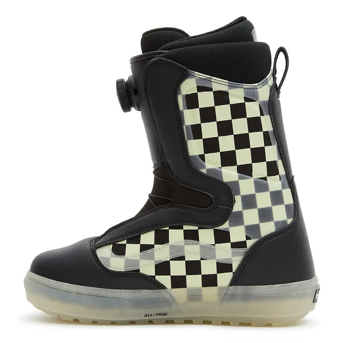 Vans View All Men Aura OG Checkerboard Snowboard Boots Black White