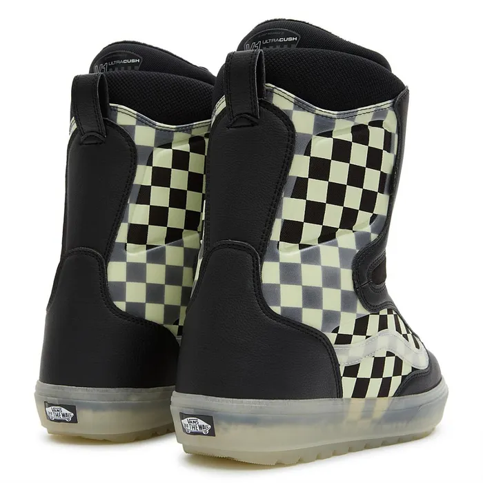 Vans View All Men Aura OG Checkerboard Snowboard Boots Black White
