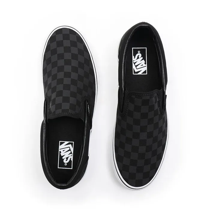 Vans View All Men Checkerboard Classic SlipOn Shoes Black