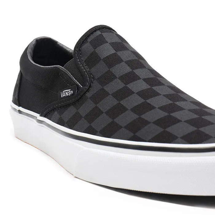 Vans View All Men Checkerboard Classic SlipOn Shoes Black
