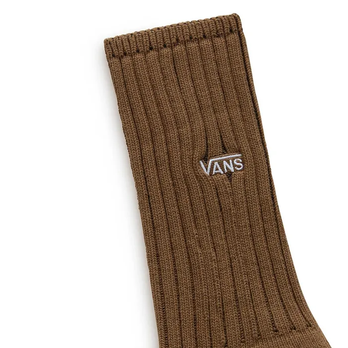 Vans View All Men ComfyCush Crew Socks 1 Pair Brown