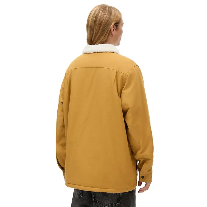 Vans View All Men Drill Chore Coat Sherpa Jacket Brown