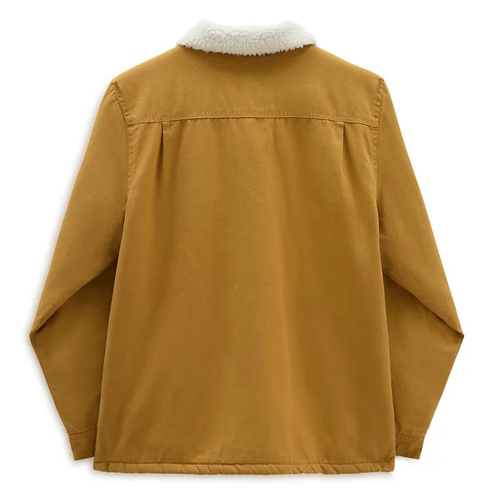 Vans View All Men Drill Chore Coat Sherpa Jacket Brown