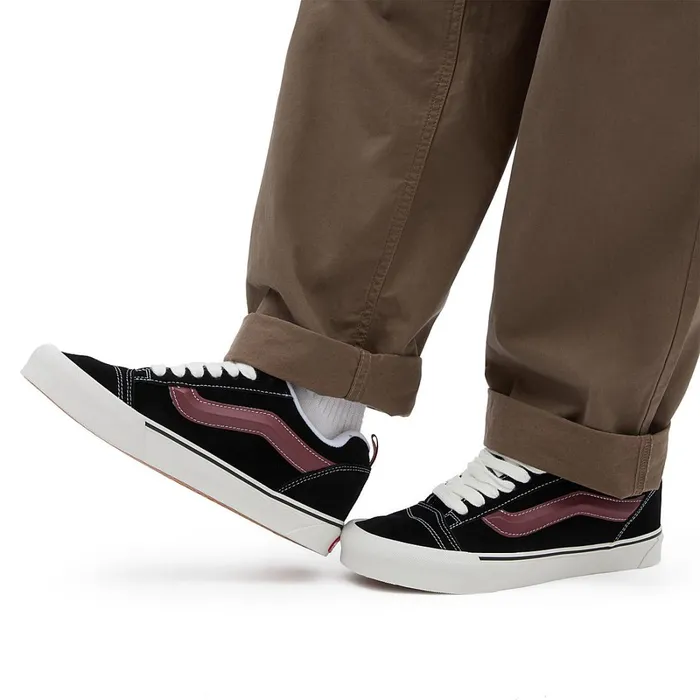 Vans View All Men Knu Skool Shoes Black Red