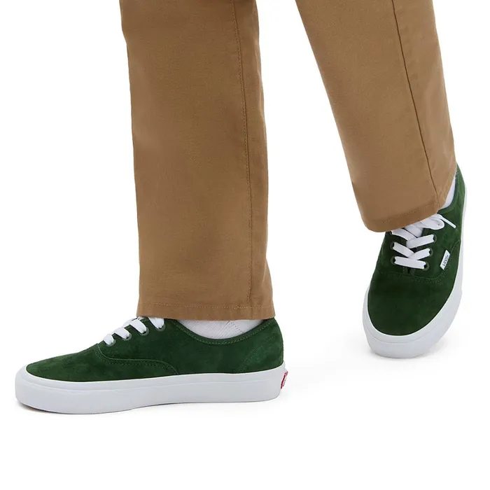 Vans View All Men Pig Suede Authentic Shoes Green
