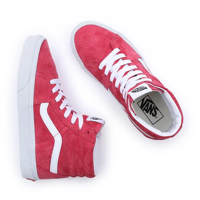 Vans View All Men Pig Suede Sk8Hi Shoes Red