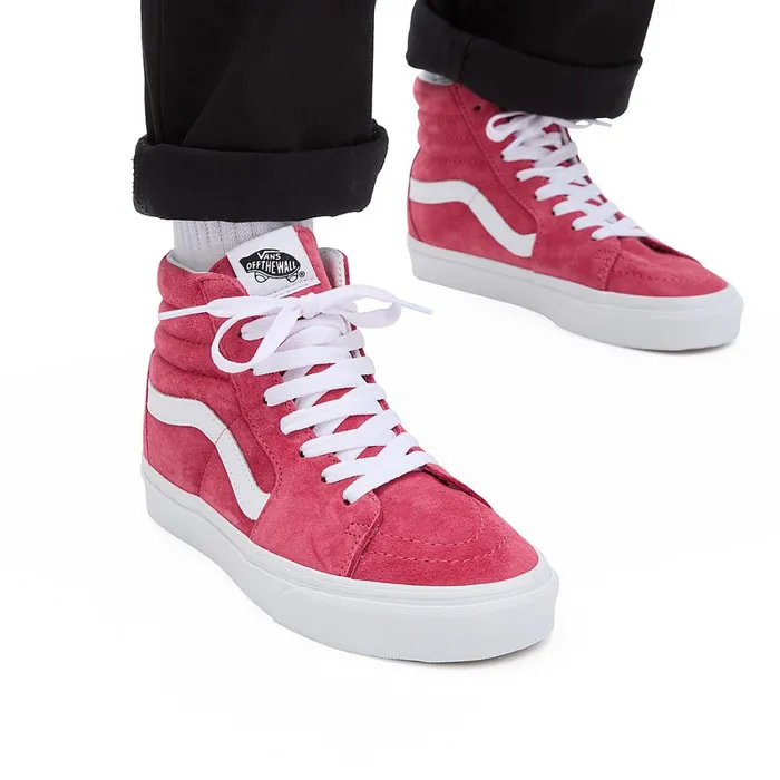 Vans View All Men Pig Suede Sk8Hi Shoes Red