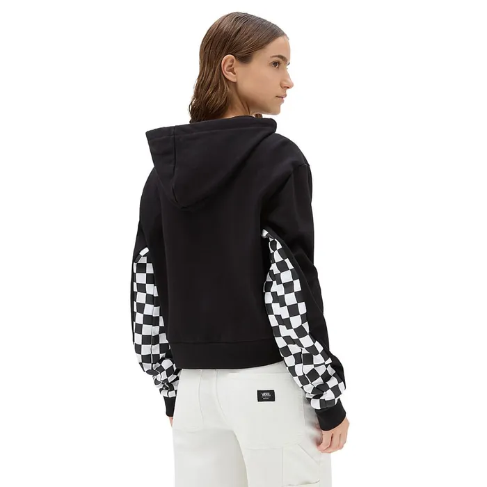 Vans View All Women Boom Boom Check Pullover Hoodie Black