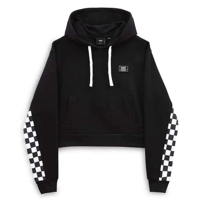 Vans View All Women Boom Boom Check Pullover Hoodie Black