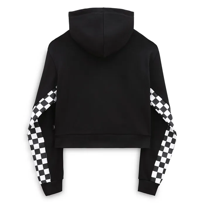 Vans View All Women Boom Boom Check Pullover Hoodie Black