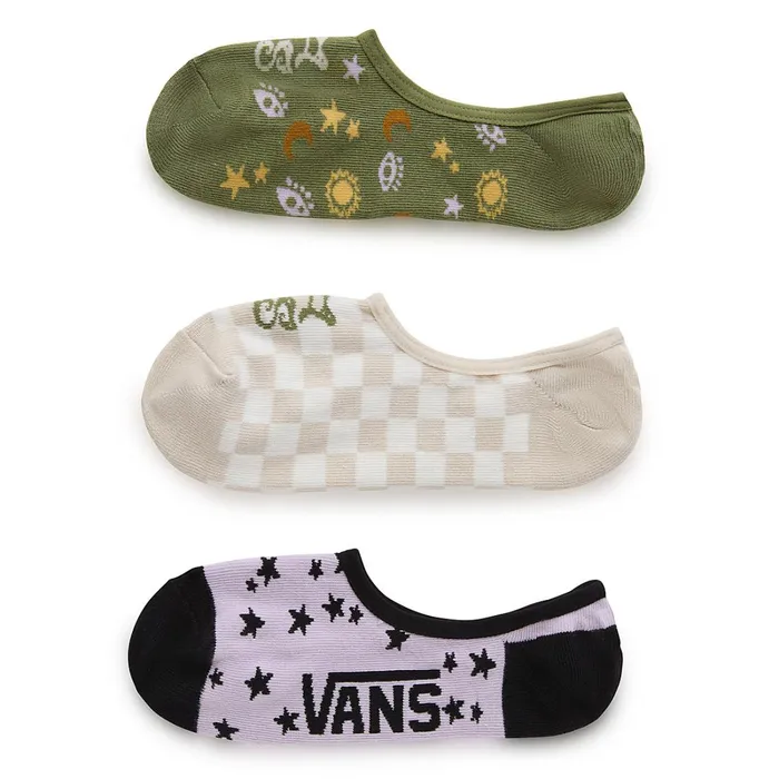 Vans View All Women Scattered Canoodle Socks 3 Pairs Purple