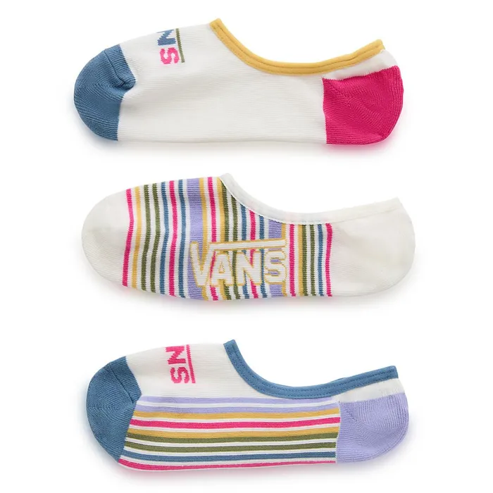 Vans View All Women Scout Stripe Canoodle Socks 3 Pairs White