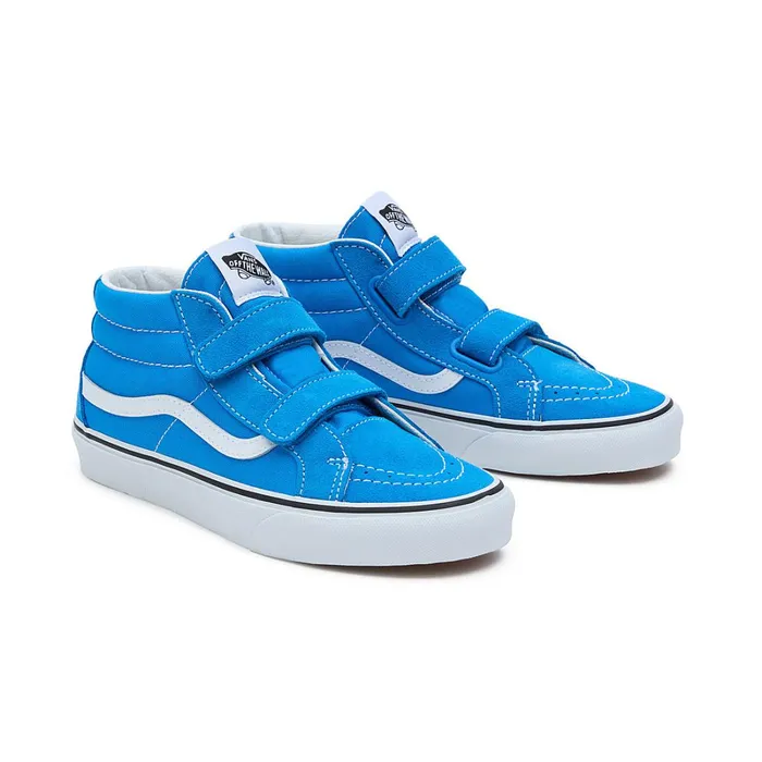 Vans Youth Shoes 814 Years Kids Youth Sk8Mid Reissue Hook And Loop Shoes 814 Years Blue