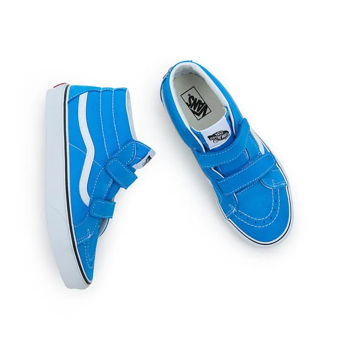 Vans Youth Shoes 814 Years Kids Youth Sk8Mid Reissue Hook And Loop Shoes 814 Years Blue