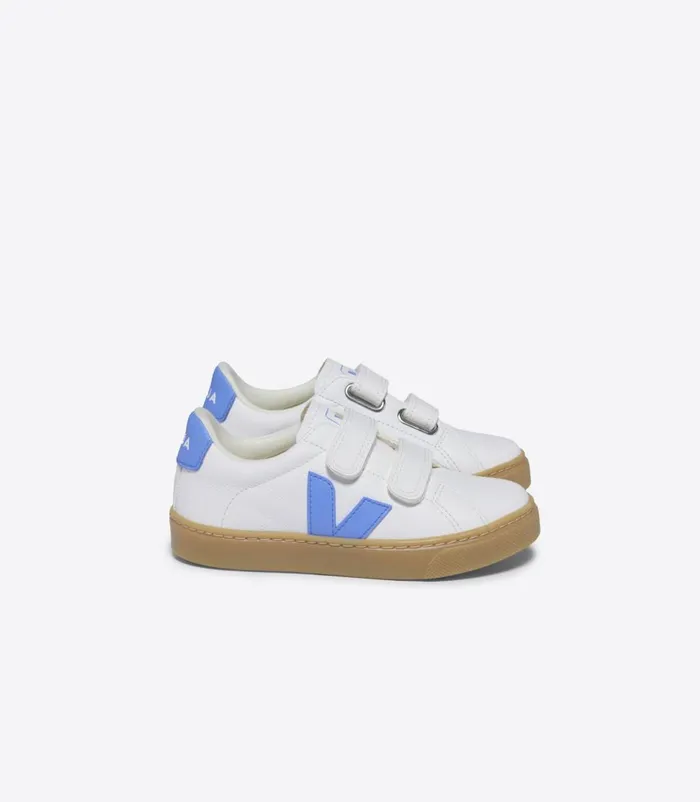 VEJA Esplar Kids ESPLAR CHROMEFREE LEATHER WHITE AQUA NATURAL