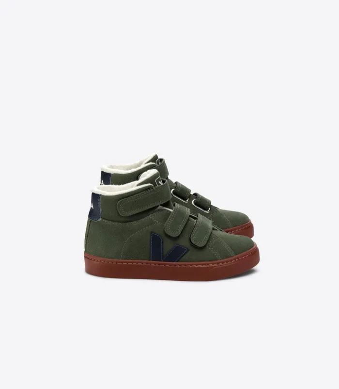VEJA Esplar Mid Kids ESPLAR MID FURED SUEDE MUD NAUTICO