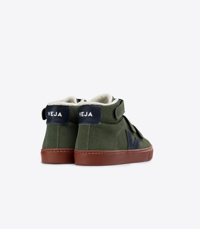 VEJA Esplar Mid Kids ESPLAR MID FURED SUEDE MUD NAUTICO