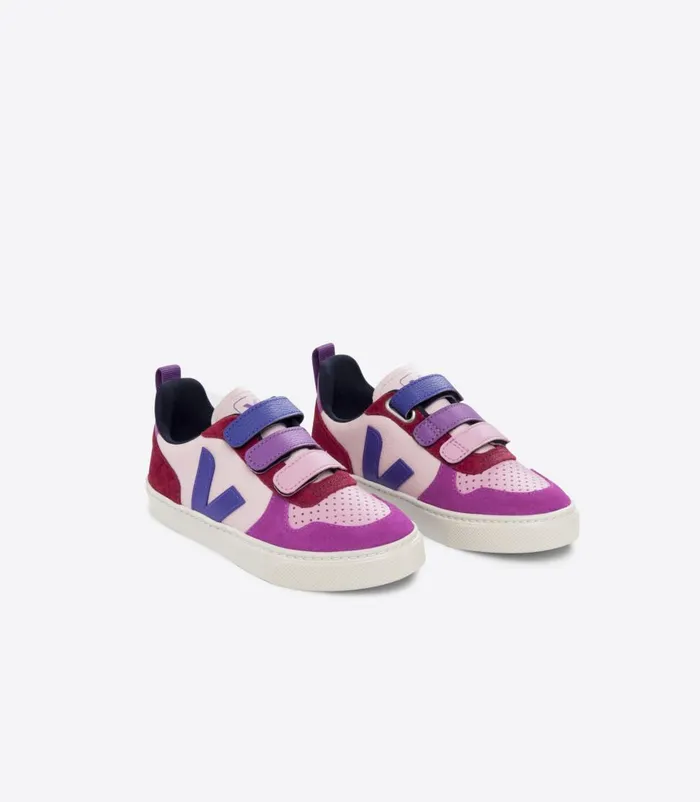 VEJA V10 Kids V10 CHROMEFREE LEATHER MULTICO PETALE
