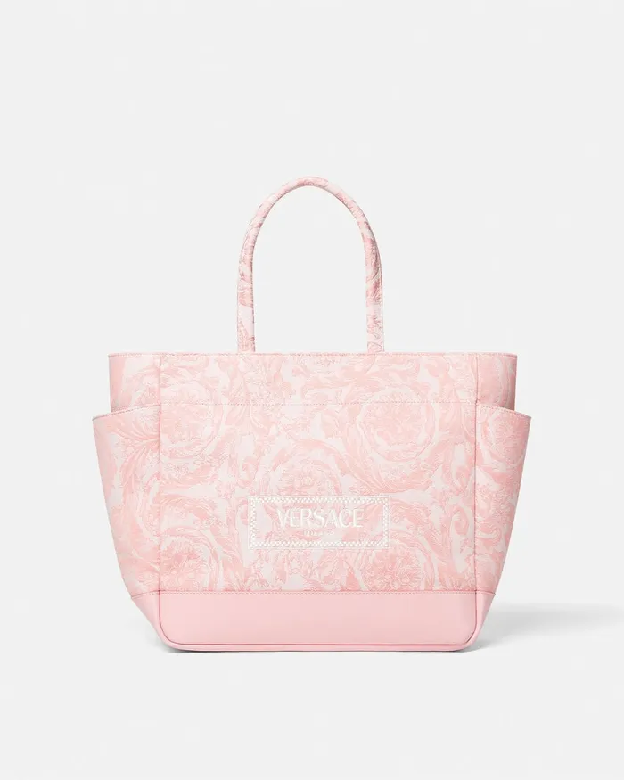 Versace Barocco Athena Baby Changing Mat Bag Light Pink Kids Strollers and Others