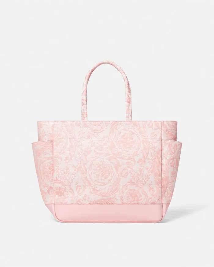 Versace Barocco Athena Baby Changing Mat Bag Light Pink Kids Strollers and Others