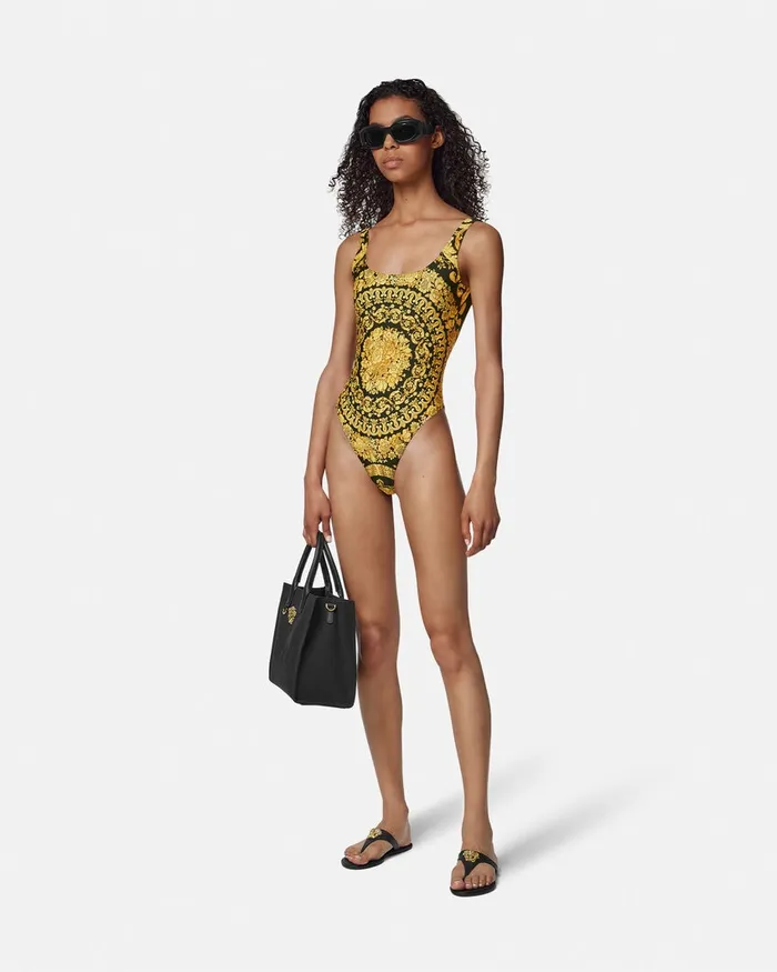 Versace Barocco OnePiece Swimsuit Print Women Swimwear