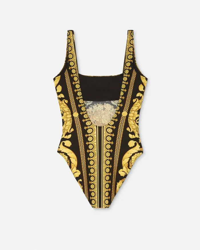 Versace Barocco OnePiece Swimsuit Print Women Swimwear