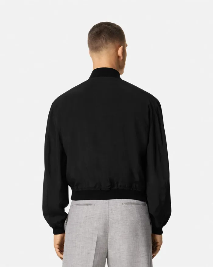 Versace Barocco Sea Reversible Jacket Blackprint Men Jackets and Coats