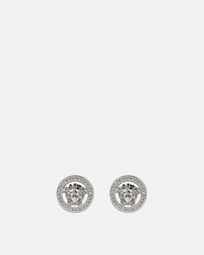 Versace Crystal Medusa 03995 Earrings Silver Women Earrings