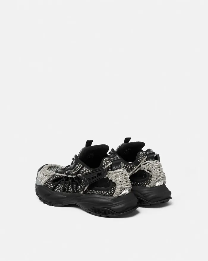 Versace Crystal Mercury Mvs01 Trainers Black Men Sneakers