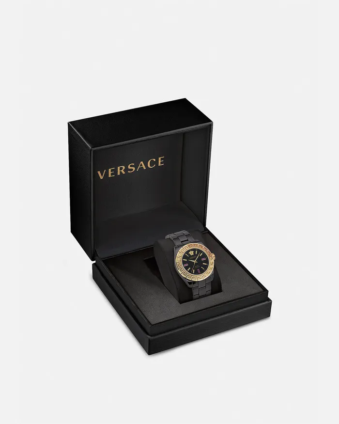 Versace Dv One Automatic Diamond Watch Black Women Watches