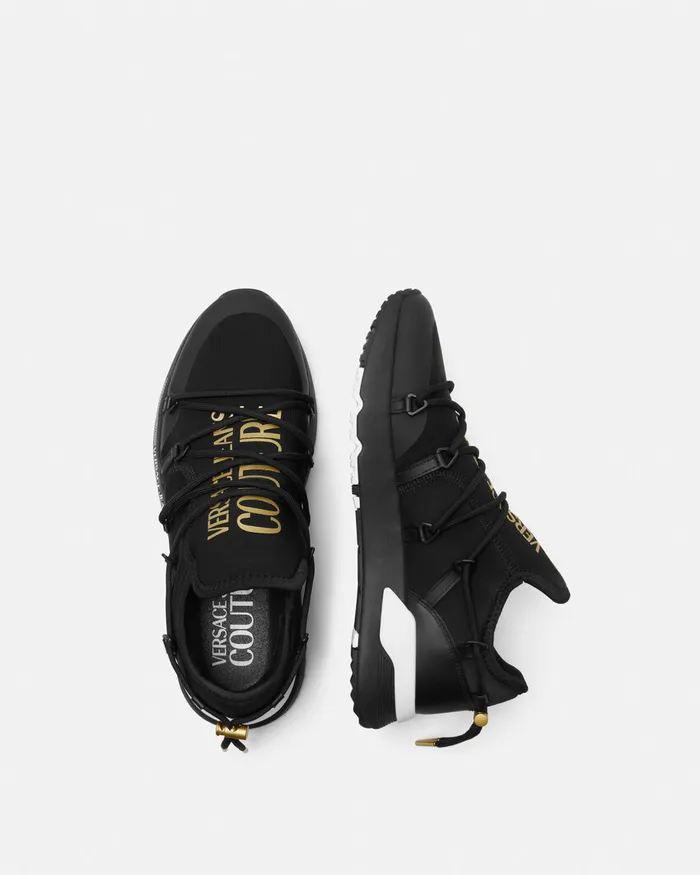 Versace Dynamic Sneakers Blackgold Men Jeans Couture