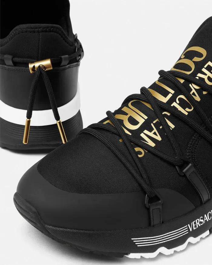 Versace Dynamic Sneakers Blackgold Men Jeans Couture