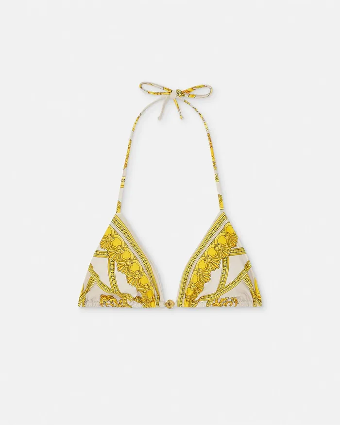 Versace La Coupe Des Dieux Bikini Top Goldprint Women Swimwear