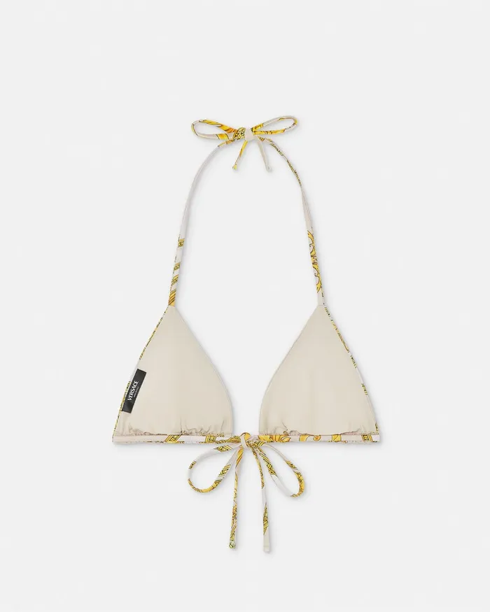 Versace La Coupe Des Dieux Bikini Top Goldprint Women Swimwear