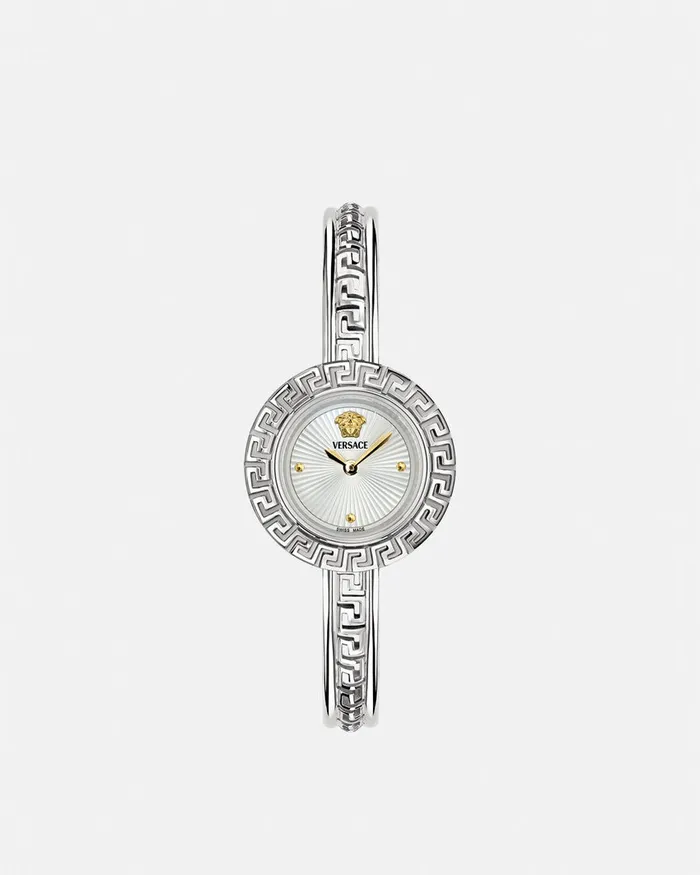 Versace La Greca Watch Box Set Silver Women Watches