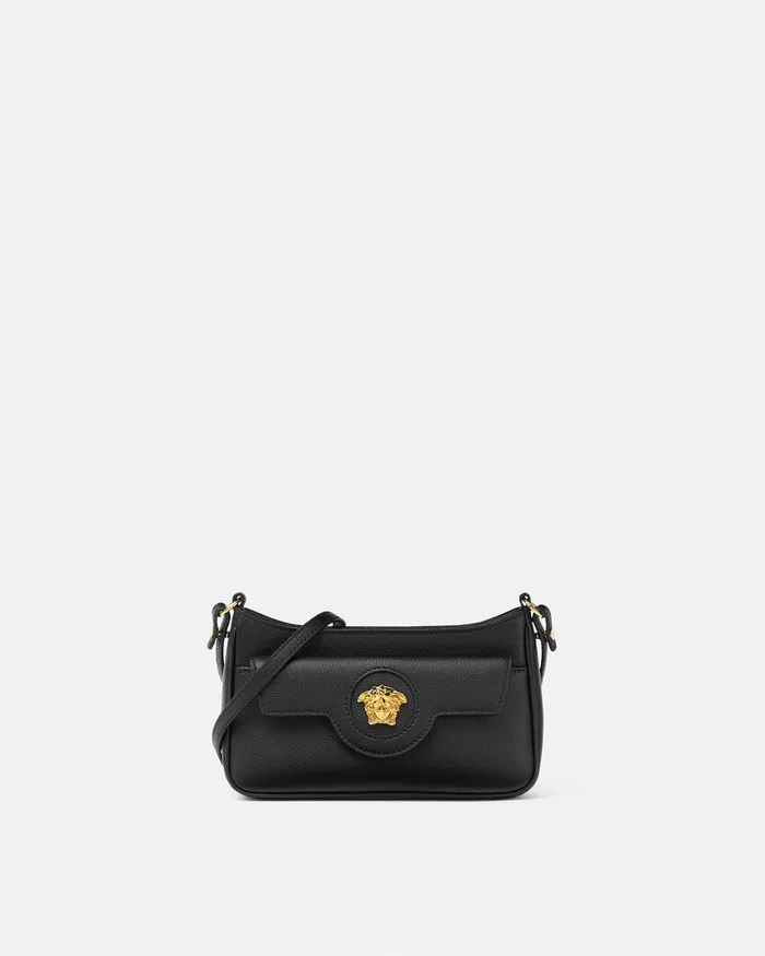 Versace La Medusa Mini Bag Blackgold Women Shoulder and Crossbody