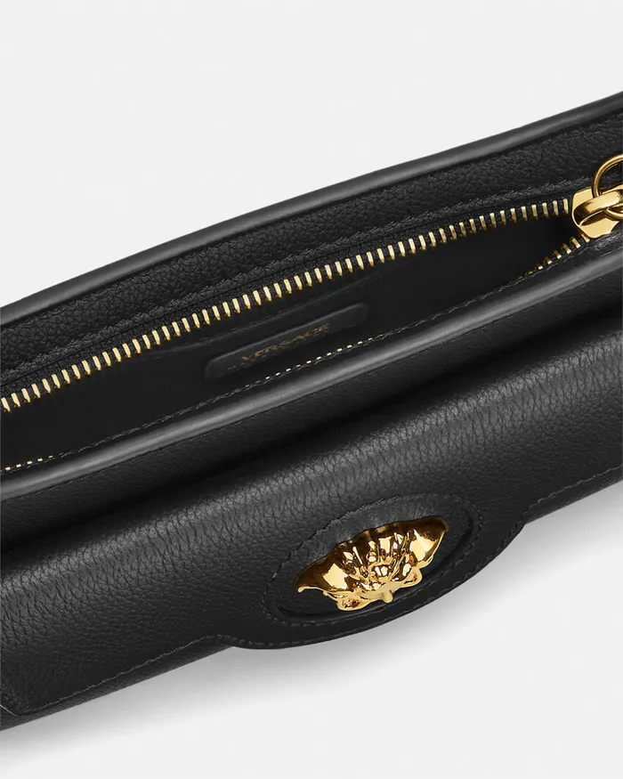 Versace La Medusa Mini Bag Blackgold Women Shoulder and Crossbody