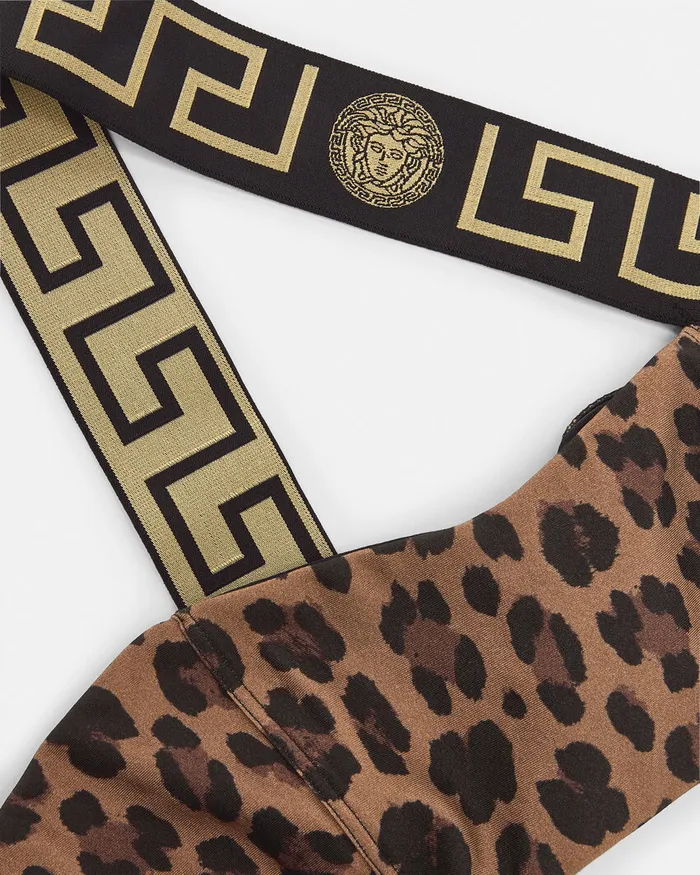 Versace Leopard OnePiece Swimsuit Animalier Women Swimwear