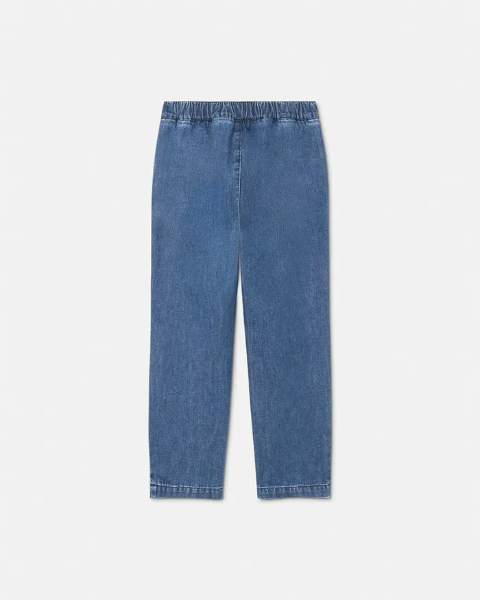 Versace Logo Jeans Blue Kids Denim