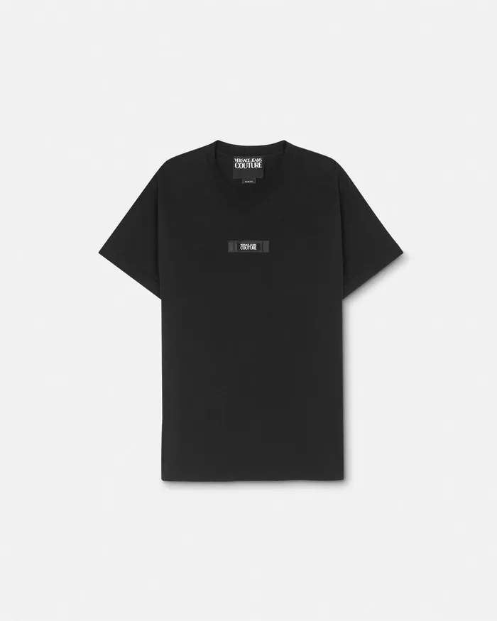 Versace Logo SlimFit TShirt Blackprint Men Jeans Couture