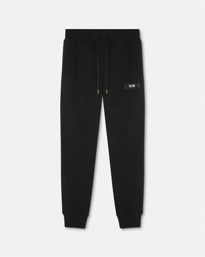 Versace Logo Sweatpants Blackprint Men Jeans Couture