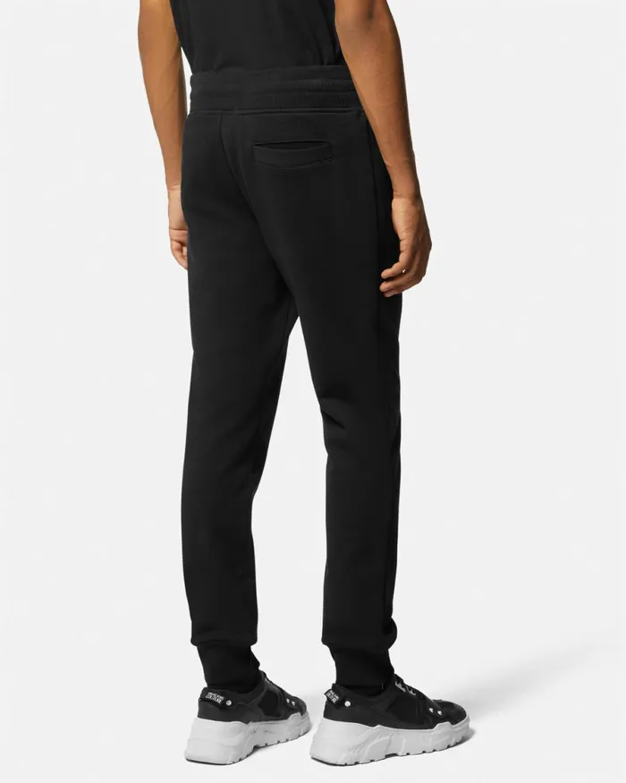 Versace Logo Sweatpants Blackprint Men Jeans Couture