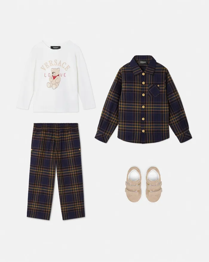 Versace Love Teddy TShirt Whiteprint Kids Shirts and Tshirts
