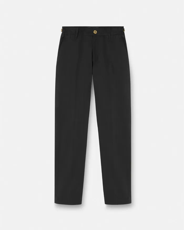 Versace Medusa Biggie StraightFit Pants Black Men Blazers and Suits