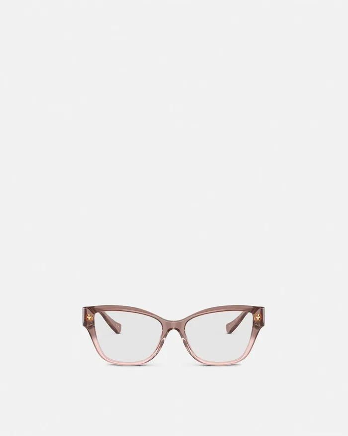 Versace Medusa Deco CatEye Glasses Havana Women Eyeglass Frames