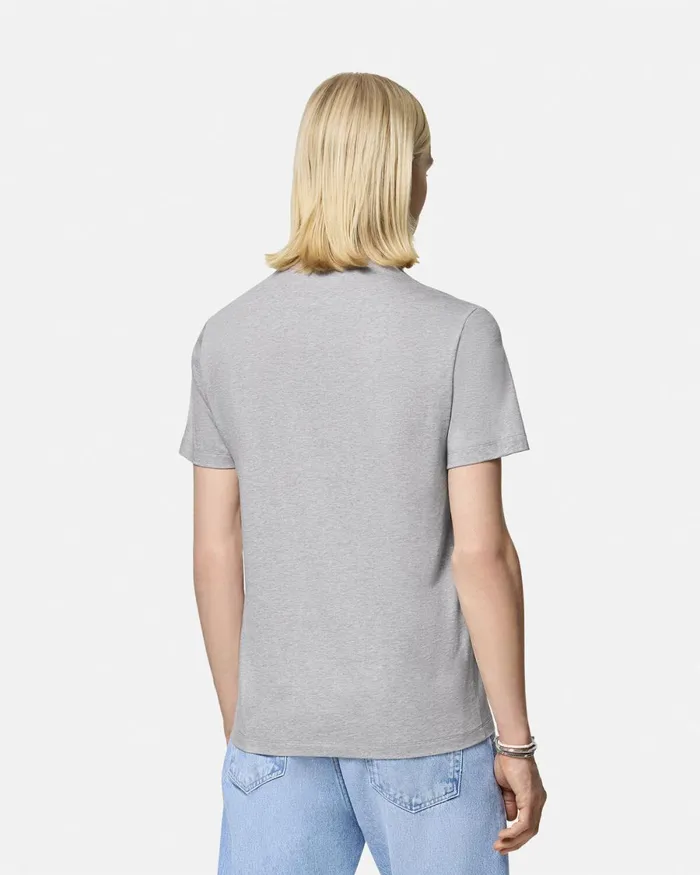 Versace Medusa Logo TShirt Gray Men TShirts and Polos
