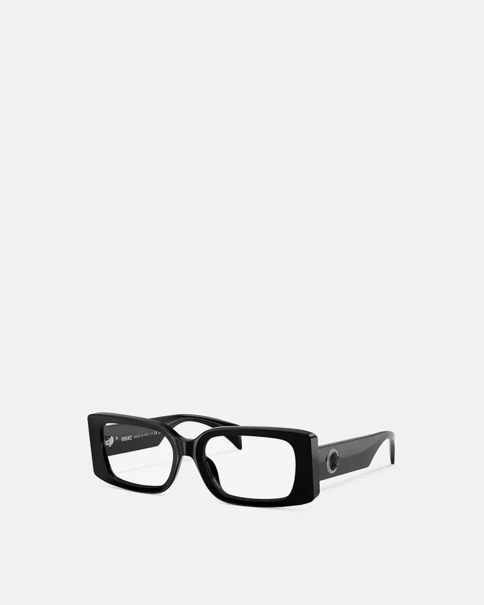 Versace Medusa Medallion Glasses Black Women Eyeglass Frames