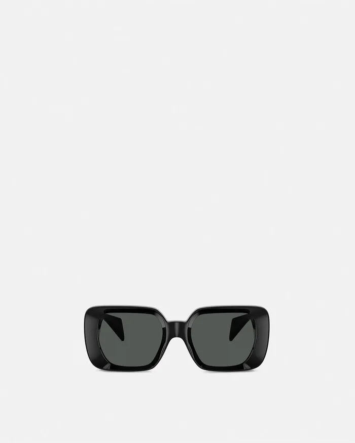 Versace Medusa Medallion Sunglasses Blackgold WomenMen Sunglasses